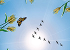 Illustration beleuchtetes Deckenbild
